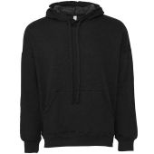 Canvas Unisex Raw Seam Hoodie - Black Heather Size XXL