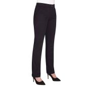 Brook Taverner Ladies Houston Slim Leg Chino Trousers - Black Size 20/L