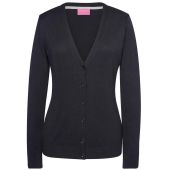 Brook Taverner Ladies Augusta V Neck Cardigan - Black Size XL