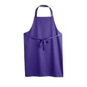 Dennys Polyester Bib Apron - Purple Size ONE