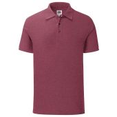 Fruit of the Loom Iconic Piqué Polo Shirt - Heather Burgundy Size XXL