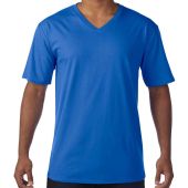 Gildan Premium Cotton® V Neck T-Shirt - Royal Blue Size M