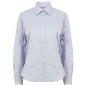 Henbury Ladies Long Sleeve Pinpoint Oxford Shirt - Light Blue Size 3XL20