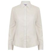 Henbury Ladies Long Sleeve Pinpoint Oxford Shirt