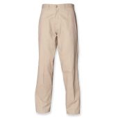 Henbury Flat Fronted Chino Trousers - Stone Size 44/U