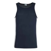 AWDis Cool Contrast Vest - French Navy/Arctic White Size XXL