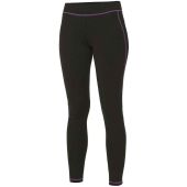 AWDis Ladies Cool Athletic Pants - Jet Black/Hot Pink Size XL