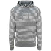 AWDis Nautical Striped Hoodie - Heather Grey Size XXL