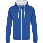 AWDis Varsity Zoodie - Royal Blue/Arctic White Size XL