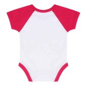 Larkwood Essential Short Sleeve Baby Baseball Bodysuit