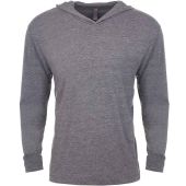 Next Level Apparel Unisex Tri-Blend Long Sleeve T-Shirt Hoodie - Premium Heather Size XXL