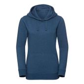 Russell Ladies Authentic Melange Hoodie - Ocean Melange Size XL