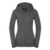 Russell Ladies Authentic Melange Zip Hoodie - Carbon Melange Size XL