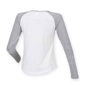 SF Ladies Long Sleeve Baseball T-Shirt