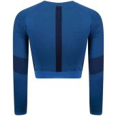 Tombo Ladies Seamless Panelled Long Sleeve Crop Top