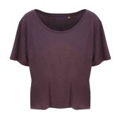 Ecologie Ladies Daintree EcoViscose Cropped T-Shirt - Wild Mulberry Size XL