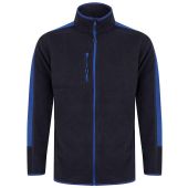 Finden and Hales Unisex Micro Fleece Jacket - Navy/Royal Blue Size 3XL