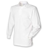 Front Row Classic Rugby Shirt - White/White Size 3XL