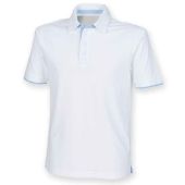 Front Row Contrast Cotton Piqué Polo Shirt