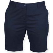 Front Row Ladies Stretch Chino Shorts - Navy Size XXL/18