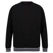 Front Row Unisex Striped Cuff Sweatshirt