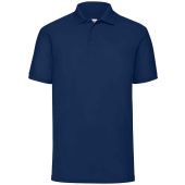 Fruit of the Loom Poly/Cotton Piqué Polo Shirt - Navy Size 5XL