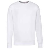 Fruit of the Loom Lightweight Drop Shoulder Sweatshirt - White Size XXL