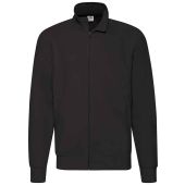 Fruit of the Loom Lightweight Sweat Jacket - Black Size XXL