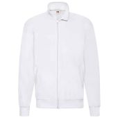 Fruit of the Loom Lightweight Sweat Jacket - White Size XXL