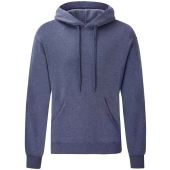 Fruit of the Loom Classic Hooded Sweatshirt - Heather Navy Size XXL