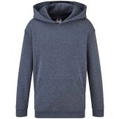 Fruit of the Loom Kids Classic Hooded Sweatshirt - Heather Navy Size 14-15