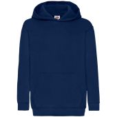 Fruit of the Loom Kids Classic Hooded Sweatshirt - Navy Size 14-15