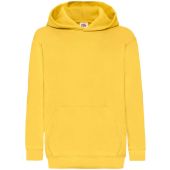 Fruit of the Loom Kids Classic Hooded Sweatshirt - Sunflower Size 14-15