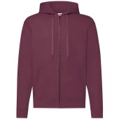 Fruit of the Loom Classic Zip Hooded Sweatshirt - Burgundy Size XXL