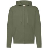 Fruit of the Loom Classic Zip Hooded Sweatshirt - Classic Olive Size XXL