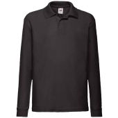 Fruit of the Loom Kids Long Sleeve Poly/Cotton Piqué Polo Shirt