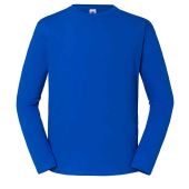 Fruit Loom Iconic 195 Premium Long Sleeve T-Shirt - Royal Blue Size 3XL