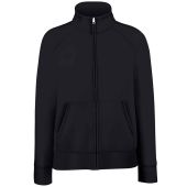 Fruit of the Loom Premium Lady Fit Sweat Jacket - Black Size XXL