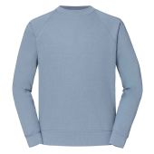 Fruit of the Loom Classic Raglan Sweatshirt - Mineral Blue Size XXL