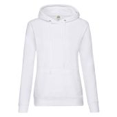 Fruit of the Loom Classic Lady Fit Hooded Sweatshirt - White Size XXL