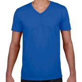 Gildan SoftStyle® V Neck T-Shirt - Royal Blue Size XXL