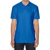 Gildan SoftStyle® Double Piqué Polo Shirt - Royal Blue Size 4XL