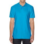 Gildan SoftStyle® Double Piqué Polo Shirt - Sapphire Blue Size 4XL