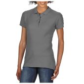 Gildan Ladies SoftStyle® Double Piqué Polo Shirt - Charcoal Size L