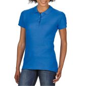 Gildan Ladies SoftStyle® Double Piqué Polo Shirt - Royal Blue Size XXL