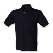 Henbury Classic Heavy Cotton Piqué Polo Shirt - Navy Size 3XL