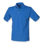 Henbury Classic Heavy Cotton Piqué Polo Shirt - Royal Blue Size 3XL