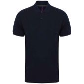 Henbury Modern Fit Cotton Piqué Polo Shirt - Navy Size 5XL