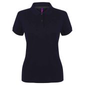 Henbury Ladies Modern Fit Cotton Piqué Polo Shirt - Navy Size XXL