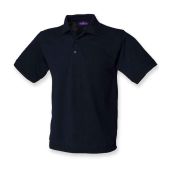 Henbury Heavy Poly/Cotton Piqué Polo Shirt - Navy Size 5XL